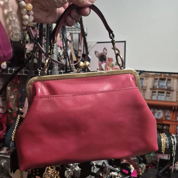 Patricia Nash Vibrant Pink Leather Shoulder Bag - Picture 2 of 2